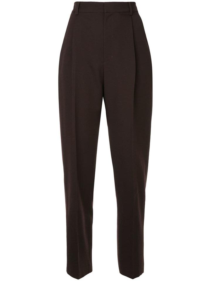 Le Ciel Bleu High Waist Trousers - Brown