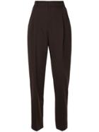 Le Ciel Bleu High Waist Trousers - Brown