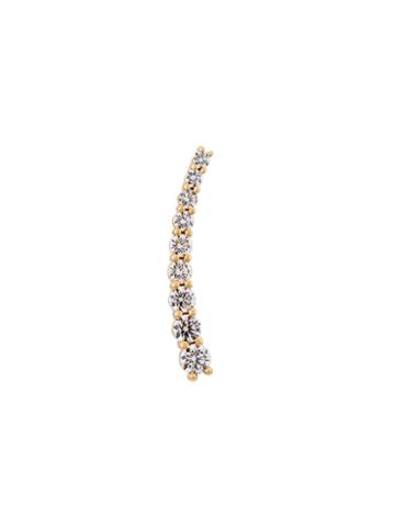 Alinka Large Dasha Diamond Slider Earring, Women's, Metallic, Diamond/18kt Yellow Gold