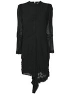 Chloé Ruffled Asymmetric Dress - Black