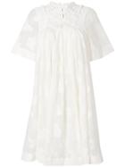 Chloé Embroidered Mini Dress - White