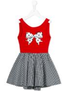 Lapin House Checked Flared Dress, Toddler Girl's, Size: 4 Yrs, Red
