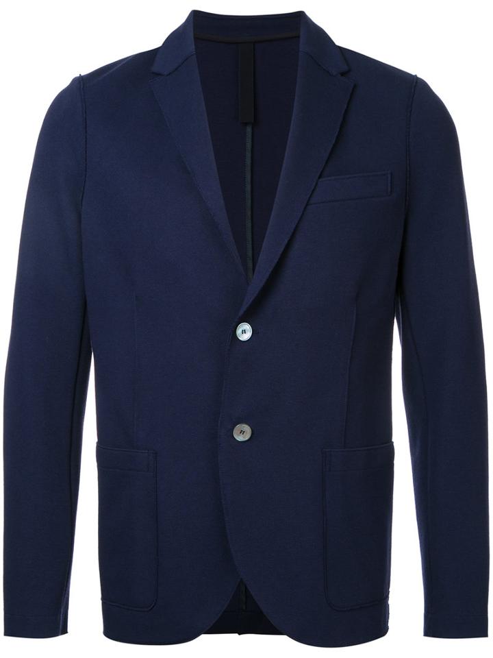 Harris Wharf London Classic Blazer, Men's, Size: 52, Blue, Cotton/polyamide/elastolefin