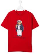 Ralph Lauren Kids Teen Polo Bear Print T-shirt - Red