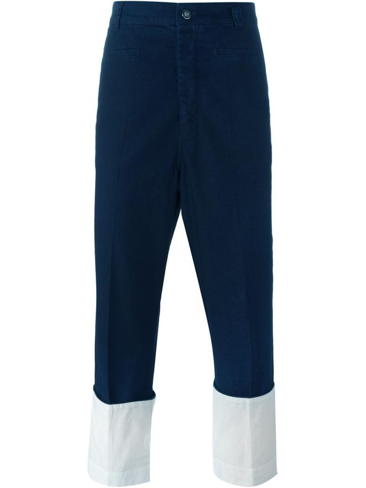 Loewe Turn-up Hem Cropped Trousers