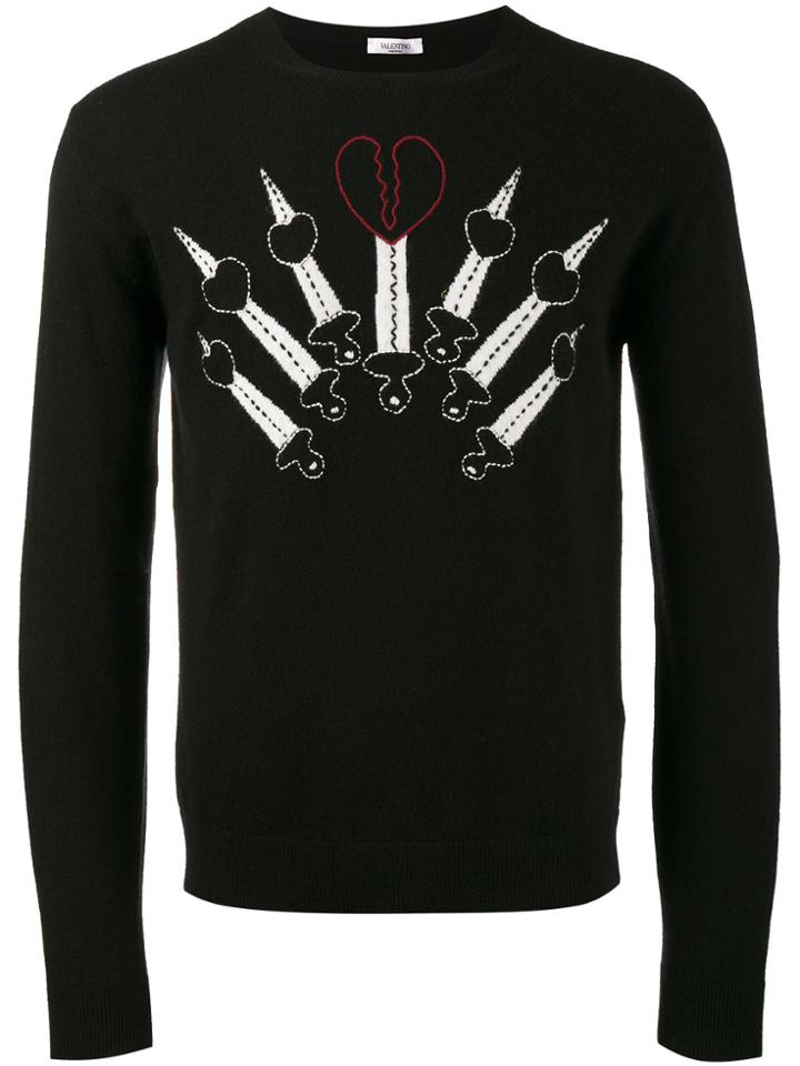 Valentino Love Blade Jumper - Black
