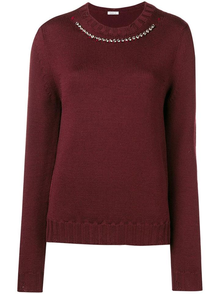 P.a.r.o.s.h. Embellished Jumper - Red