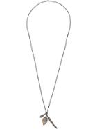Tobias Wistisen Studded Pendant Chain Necklace - Silver