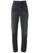 Alexander Wang High Waisted Jeans, Women's, Size: 25, Grey, Cotton