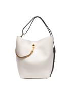 Givenchy White Gv Leather Bucket Bag