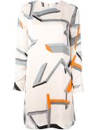 Dagmar Geometric Print Shift Dress