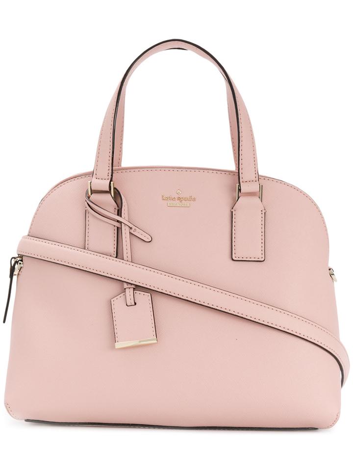 Kate Spade Logo Plaque Tote - Pink & Purple