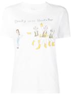 Unfortunate Portrait 'beauty And The Bestie Boys' T-shirt, Women's, Size: Small, White, Cotton