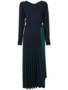 Maison Mihara Yasuhiro V-neck Sweater Dress - Blue