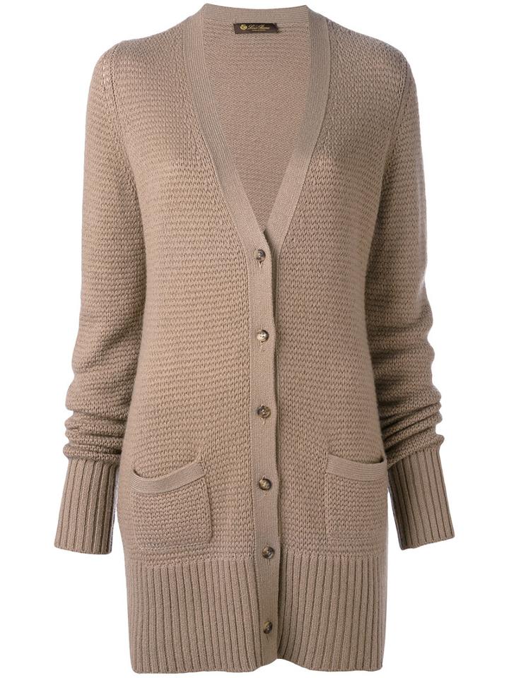 Loro Piana - Chelsea Cardigan - Women - Cashmere - 44, Brown, Cashmere