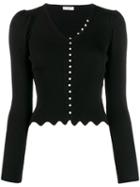 Sandro Paris Ginaz Knitted Top - Black