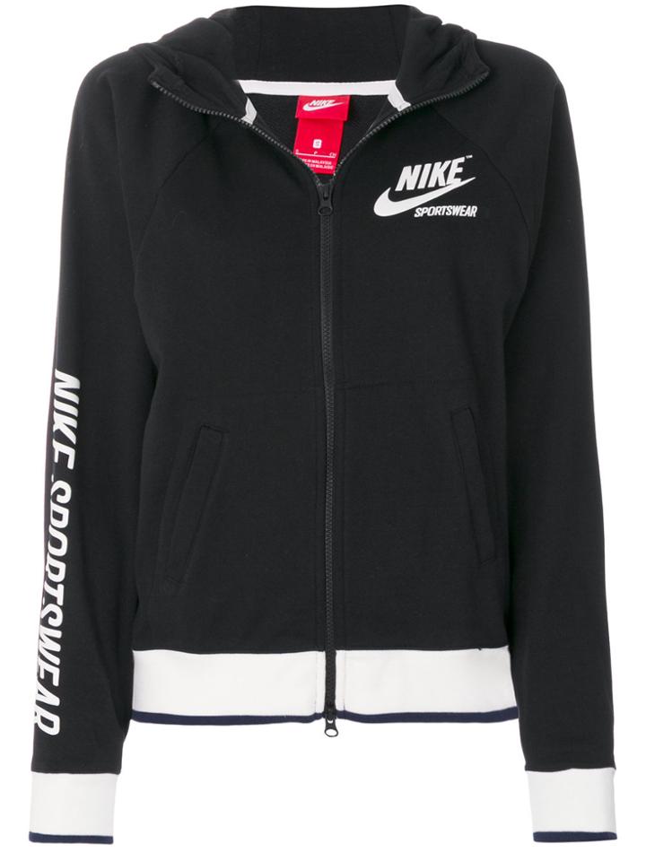 Nike Archive Zipped Hoodie - Black