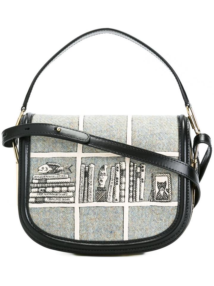 Olympia Le-tan Printed Hobo Crossbody Bag