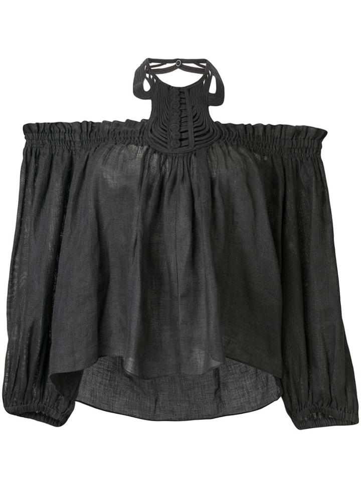 Isabel Marant Off The Shoulder Top - Black