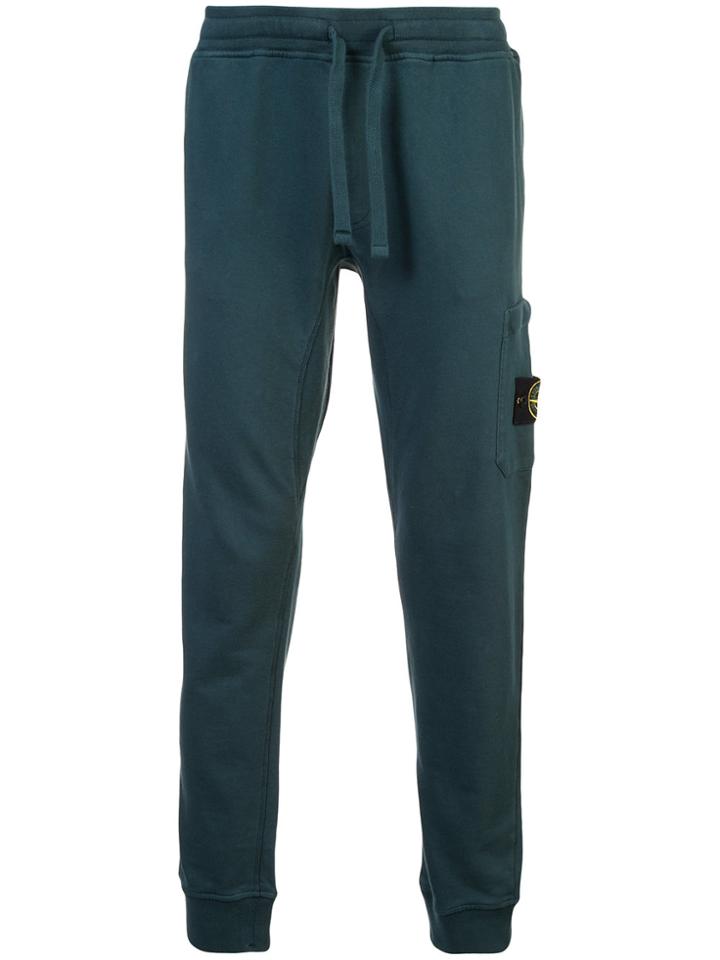 Stone Island Logo-patch Track Pants - Green