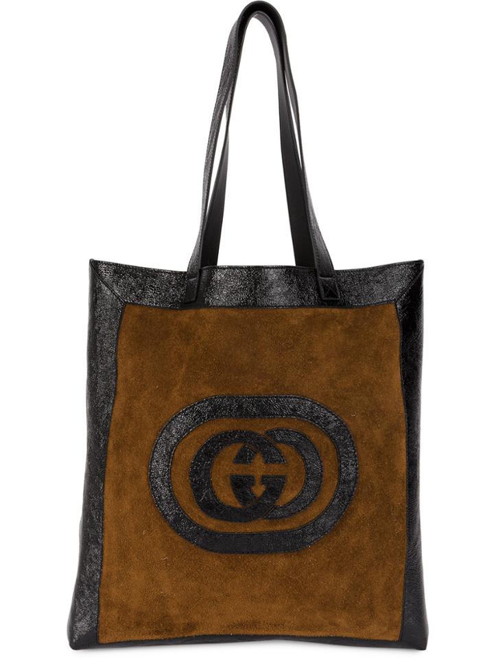 Gucci Gg Tote Bag - Brown