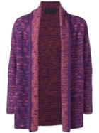 The Elder Statesman Open Front Cardigan - Purple