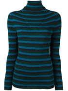 P.a.r.o.s.h. Striped Turtleneck Jumper, Women's, Size: Xs, Acrylic/virgin Wool