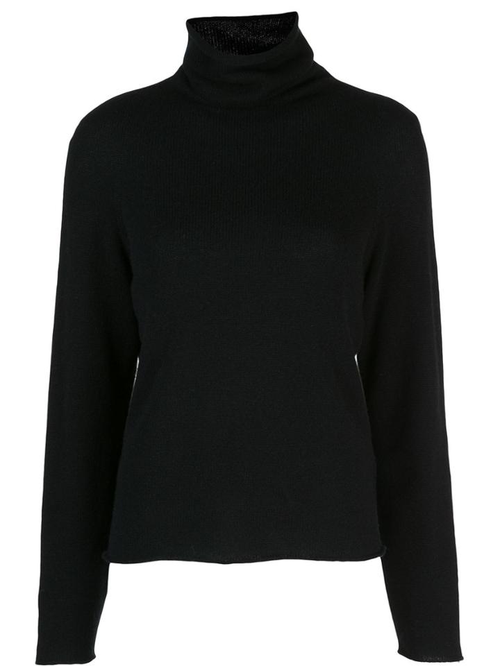 Vince Plain Turtleneck Jumper - Black