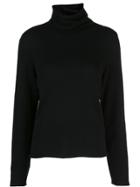 Vince Plain Turtleneck Jumper - Black