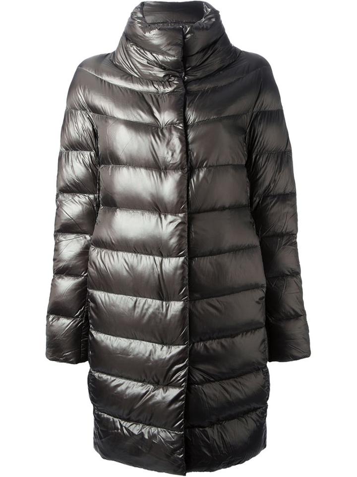 Herno Padded Coat, Women's, Size: 40, Grey, Feather Down/polyamide