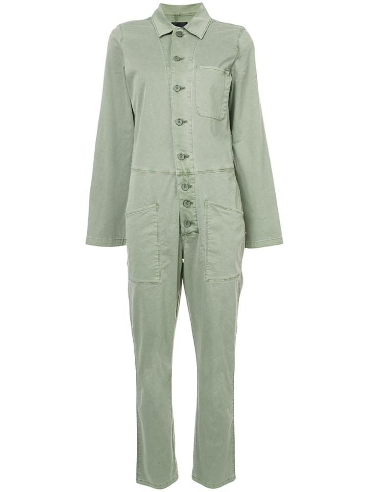 Rta Flared Sleeves Jumpsuit - Green
