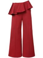 Rosie Assoulin Pleated Trim Palazzo Pants - Red