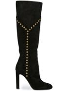 Saint Laurent 'grace 105' Studded Boots - Black