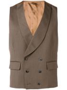 Gabriele Pasini Double Breasted Waistcoat - Brown