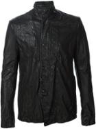 Julius Stand Collar Jacket, Men's, Size: 4, Black, Lamb Skin