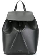 Mansur Gavriel Large Flap Backpack - Black