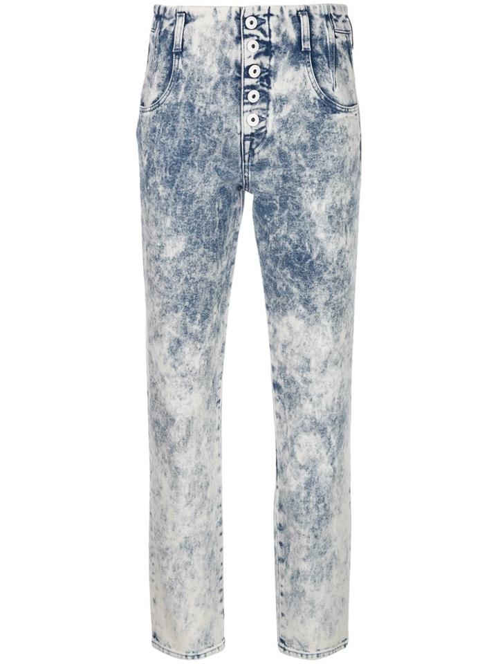 Jonathan Simkhai Tie Dye Straight-leg Jeans - Blue