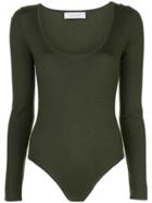 Gabriela Hearst Scoop Neck Bodycon - Green