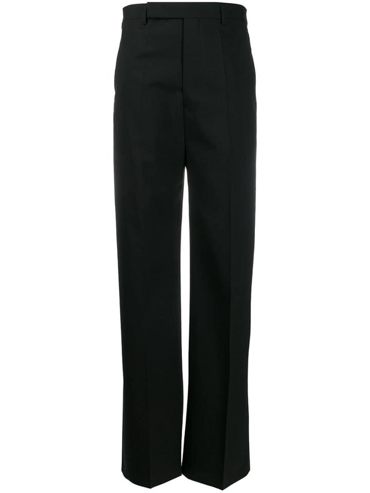 Rick Owens Wide Leg Tailored Trousers - Black
