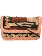 Jamin Puech Flap Opening Crossbody Bag, Women's, Black, Raffia