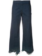 Rachel Comey - Frayed Hem Jeans - Women - Cotton - 6, Blue, Cotton