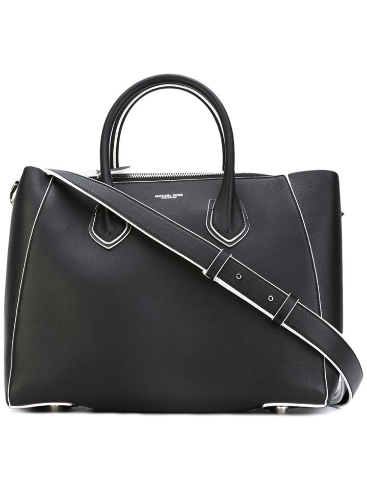 Michael Kors Logo Embossed Tote Bag - Black