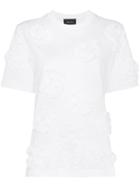 Simone Rocha Floral Appliqué T-shirt - White