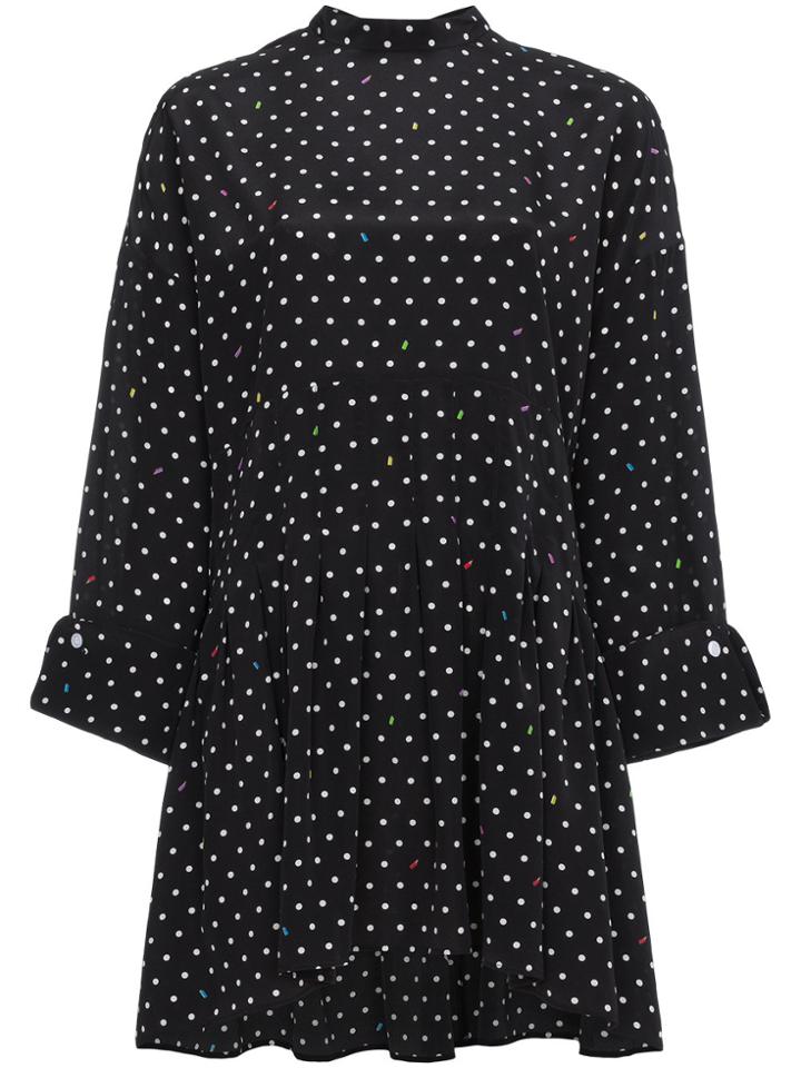 Sandy Liang Polka Dot Dress With Rear Tie - Multicolour