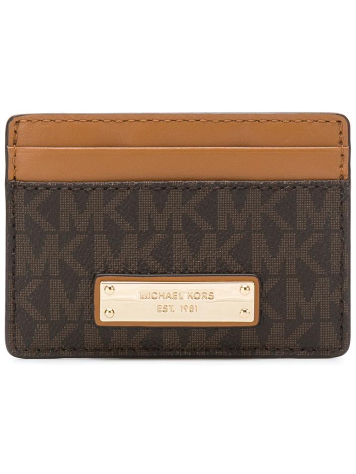Michael Michael Kors Logo Cardholder - Brown