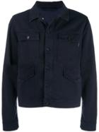 Ps Paul Smith Denim Shirt Panel Jacket - Blue