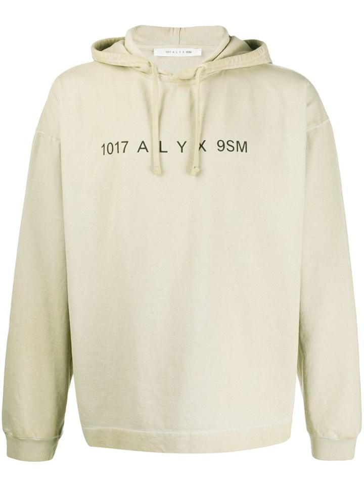 1017 Alyx 9sm Logo Stamp Hoodie - Neutrals
