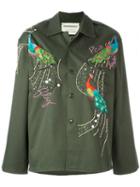 Night Market - Peacock Embroidered Jacket - Women - Cotton/polyester/metal/glass - M, Women's, Green, Cotton/polyester/metal/glass