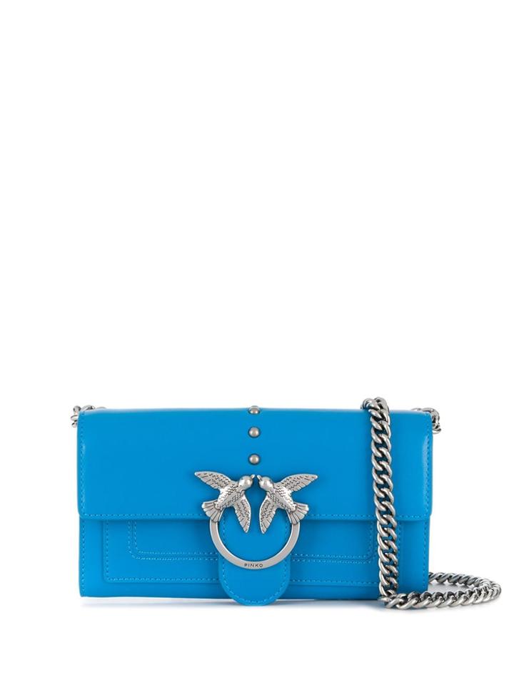 Pinko Cable Chain Cross Body Bag - Blue