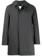 Mackintosh Dunoon Teal Grey Bonded Cotton Short Coat Gr-1002d